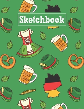 Sketchbook: 8.5 x 11 Notebook for Creative Drawing and Sketching Activities with Germany Themed Cover Design