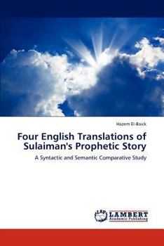 Paperback Four English Translations of Sulaiman's Prophetic Story Book