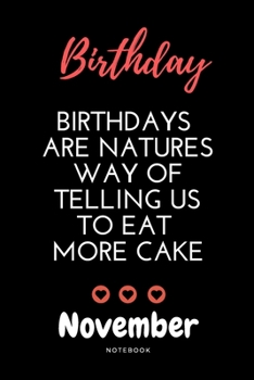 November birthday notebook | Amazing birthday notebook with black cover