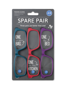 Misc. Spare Pair Brights Reading Glasses +2.0 Book