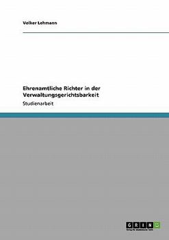 Paperback Ehrenamtliche Richter in der Verwaltungsgerichtsbarkeit [German] Book