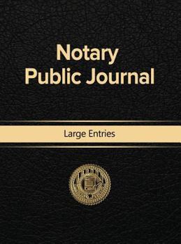 Hardcover Notary Public Journal Large Entries Book