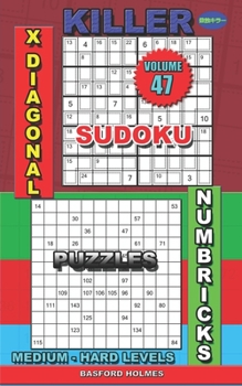 Paperback Killer sudoku X diagonal. Numbricks puzzles: Medium - hard levels Book