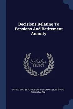 Paperback Decisions Relating To Pensions And Retirement Annuity Book
