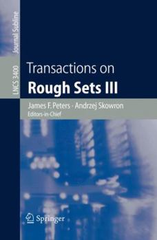 Paperback Transactions on Rough Sets III Book