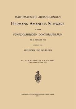 Paperback Mathematische Abhandlungen Hermann Amandus Schwarz [German] Book