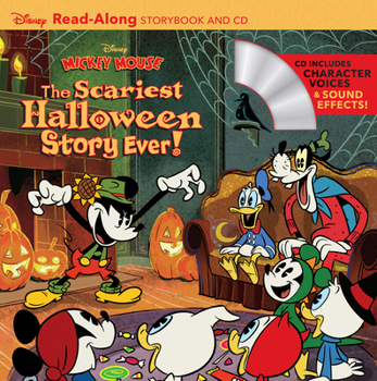 Paperback Disney Mickey Mouse: The Scariest Halloween Story Ever! Readalong Storybook and CD [With Audio CD] Book