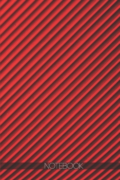 Paperback Notebook: Abstract red stripes background art artistic [110 pages]: Abstract red stripes background art artistic Book
