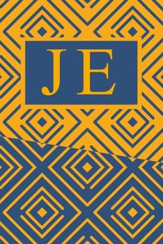 Paperback J E: Art Deco Initials J E Monogram Notebook, J E Monogrammed Journal Gift Book