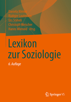 Hardcover Lexikon Zur Soziologie [German] Book