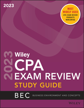Paperback Wiley's CPA 2023 Study Guide: Business Environment and Concepts Book