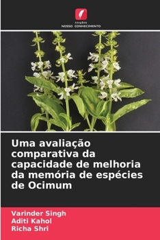 Paperback Uma avaliação comparativa da capacidade de melhoria da memória de espécies de Ocimum [Portuguese] Book