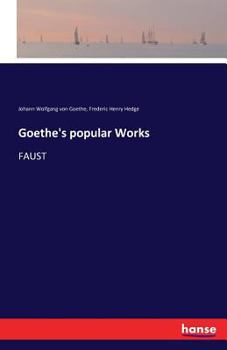 Paperback Goethe's popular Works: Faust Book