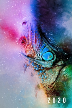 2020: Weekly Planner | 1 Week Per Page | Monday Start Calendar | 6 x 9 Dated Agenda | Appointment Organizer Book | Soft-Cover Watercolor Lizard