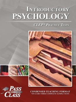 Hardcover Introductory Psychology CLEP Practice Tests Book