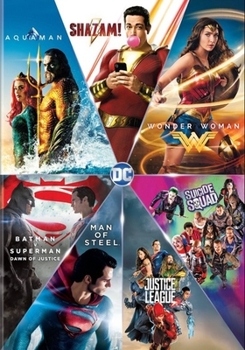 DVD DC 7 Film Collection: Shazam/Aquaman/Wonder Woman/Suicide Squad/Batman v Superman/Man of Steel/Justice League Book