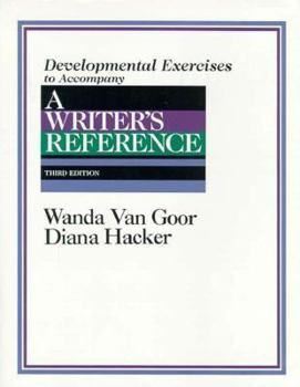 Paperback A Writer's Reference: Developmental Exercises Book