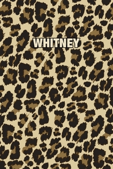 Paperback Whitney: Personalized Notebook - Leopard Print Notebook (Animal Pattern). Blank College Ruled (Lined) Journal for Notes, Journa Book