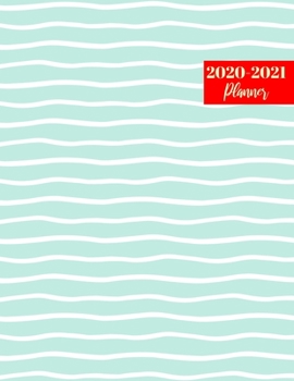 Paperback 2020-2021 Planner: Cute Weekly & Monthly Planner with Calendar - Personal Journal Week Planners & Goal Planner Organizer Book