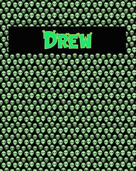Paperback 120 Page Handwriting Practice Book with Green Alien Cover Drew: Primary Grades Handwriting Book
