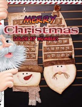 Paperback Merry Christmas Color By Numbers: a beautiful colouring book with Christmas designs on a black background, for gloriously vivid colours Book