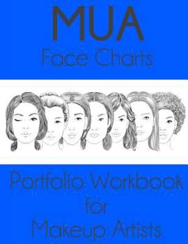 Paperback MUA Face Charts Portfolio Workbook for Makeup Artists Book