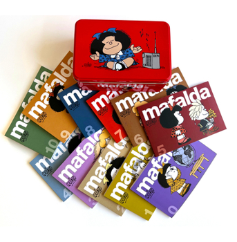 Paperback 11 Tomos de Mafalda En Una Lata Roja (Edición Limitada) / 11 Mafalda's Titles in a Red Can (Limited Edition) [Spanish] Book