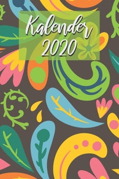 Kalender 2020: 2 Jahres Kalender I Monatsplaner I Familienplaner I Planer Din A5 105 Seiten I Januar 2020 - Dezember 2021 Wochenplaner I ... I Buntes Blumenmuster (German Edition)