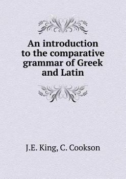 Paperback An introduction to the comparative grammar of Greek and Latin Book