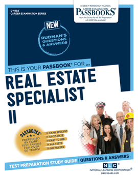 Paperback Real Estate Specialist II (C-4992): Passbooks Study Guide Volume 4992 Book