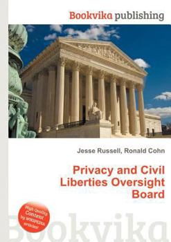 Paperback Privacy and Civil Liberties Oversight Board Book