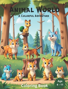 Paperback Animal World: A Colorful Adventure Book