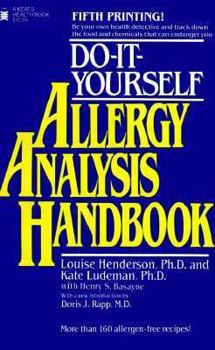 Paperback Do-It-Yourself Allergy Analysis Handbook Book