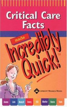 Spiral-bound Critical Care Facts Made Incredibly Quick! Book