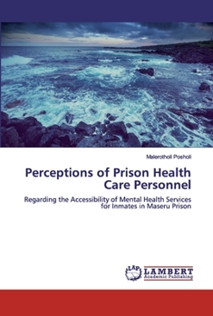 Paperback Perceptions of Prison Health Care Personnel Book