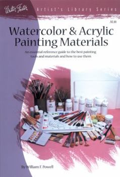 Paperback Watercolor & Acrylic Painting Materials Book