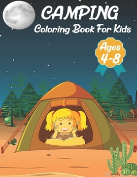 Paperback Camping Coloring Book For Kids Ages 4-8: Camping Coloring Book for kids.35 Camping design Book