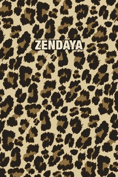 Paperback Zendaya: Personalized Notebook - Leopard Print Notebook (Animal Pattern). Blank College Ruled (Lined) Journal for Notes, Journa Book