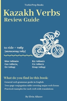 Paperback The Kazakh Verbs: Review Guide Book