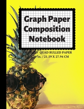 Paperback Graph Paper Composition Notebook: Grid Paper Notebook, Quad Ruled, 100 Sheets (Large, 8.5 x 11) Book