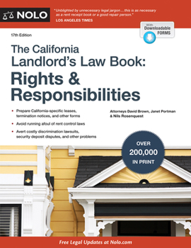 Paperback The California Landlord's Law Book: Rights & Responsibilities Book