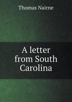 Paperback A letter from South Carolina Book