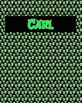 Paperback 120 Page Handwriting Practice Book with Green Alien Cover Carl: Primary Grades Handwriting Book