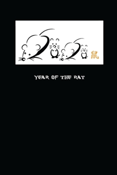 Paperback Year of the Rat: 2020 Chinese Zodiac Notebook - Composition Notebook 8.5x11 inches 110 Pages Wide Ruled Lined Paper for Men, Women, Tee Book