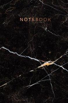 Notebook: Beautiful black marble ? Personal notes ? Daily diary ? Office supplies |  6 x 9 - Regular size notebook | 120 pages | College ruled (Black marbles small)