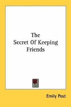 Paperback The Secret Of Keeping Friends Book