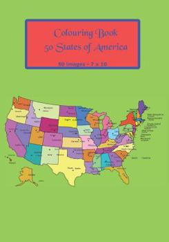 50 States of America Colouring Book: Mandala 7 x 10 50 Images