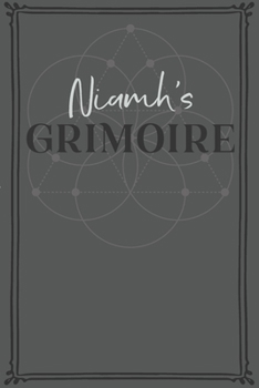 Paperback Niamh's Grimoire: Personalized Grimoire / Book of Shadows (6 x 9 inch) with 110 pages inside, half journal pages and half spell pages. Book