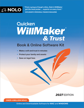 Quicken Willmaker & Trust: Book & Online Software Kit