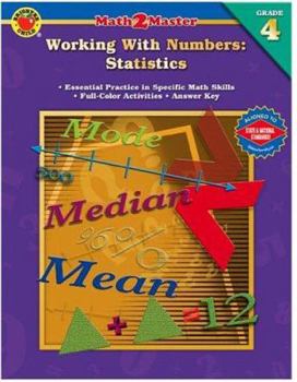 Paperback Math 2 Master Working with Numbers: Statistics; Grade 4 Book